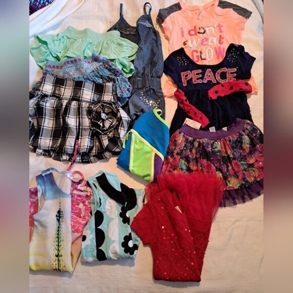 Justice girls size 6 lot 11 piece bundle of dresses skirts tops - Picture 1 of 11